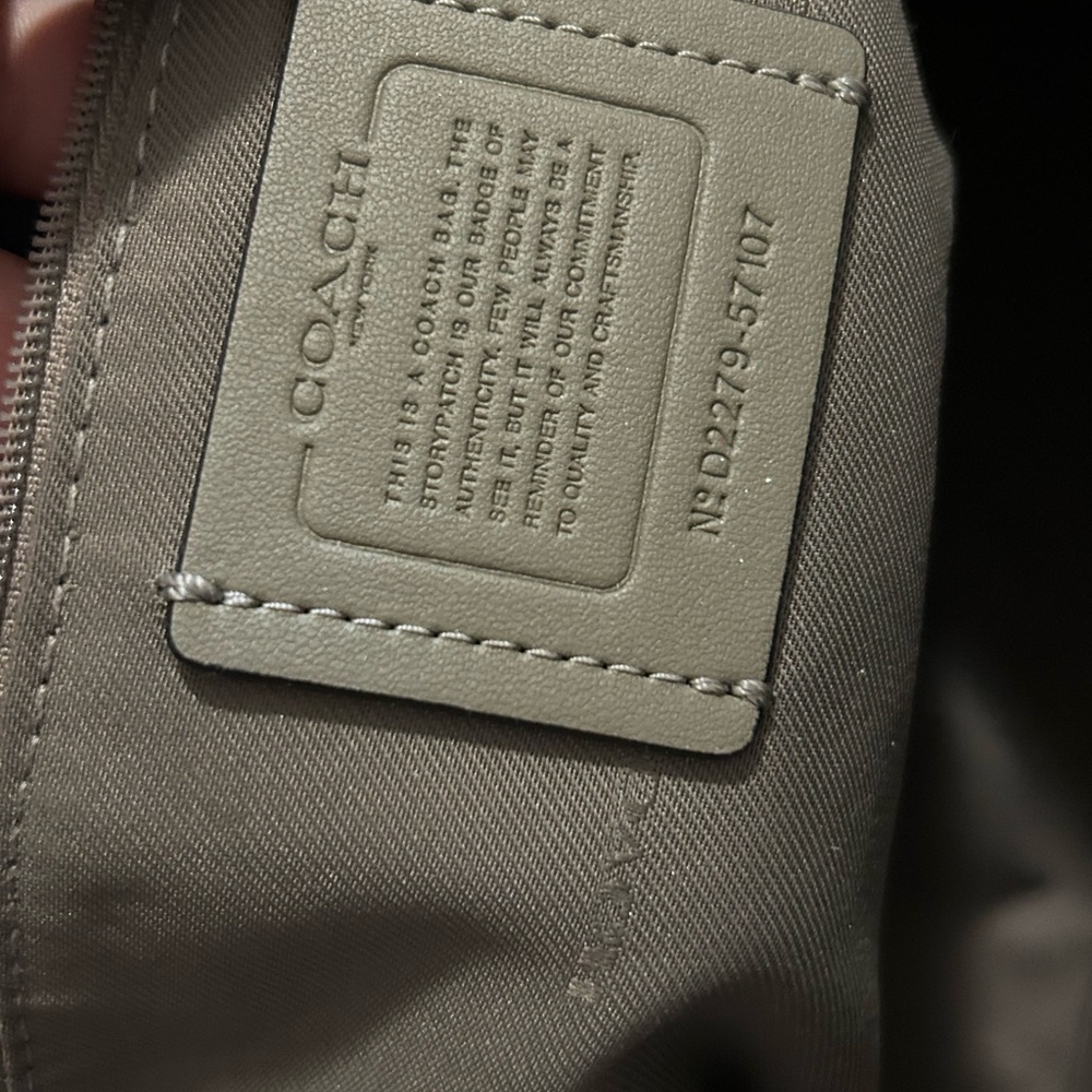 Coach Taupe Leather Tote Bag - Picture 6 of 6